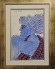ALEKOS FASSIANOS - (1935 - 2022) - BLUE YOUNG MAN WITH SCARF ALEKOS FASSIANOS - (1935 - 2022) - BLUE YOUNG MAN WITH SCARF