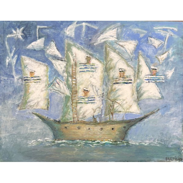 ΓΙΑΝΝΗΣ ΚΟΤΤΗΣ (1949 - ) - ΚΑΡΑΒΙ ΜΕ ΝΑΥΤΕΣ