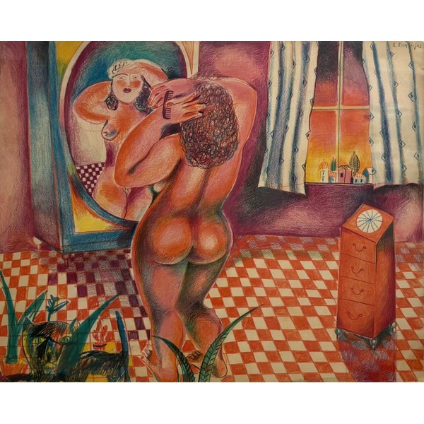 ΒΑΣΙΛΗΣ ΣΠΕΡΑΝΤΖΑΣ - (1938 - ) - ΚΟΠΕΛΑ  ΣΤΟ ΔΩΜΑΤΙΟ