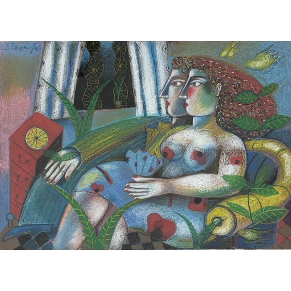 ΒΑΣΙΛΗΣ ΣΠΕΡΑΝΤΖΑΣ - (1938 - ) - ΖΕΥΓΑΡΙ ΣΤΟ ΔΩΜΑΤΙΟ 
