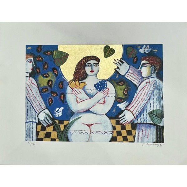 ΒΑΣΙΛΗΣ ΣΠΕΡΑΝΤΖΑΣ - (1938-) - ΚΟΠΕΛΑ ΜΕ ΔΥΟ ΑΝΤΡΕΣ