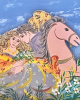 GEORGE STATHOPOULOS - COUPLE ON A HORSE