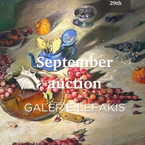Galerie Lefakis invites you to the first online auction of the season!
