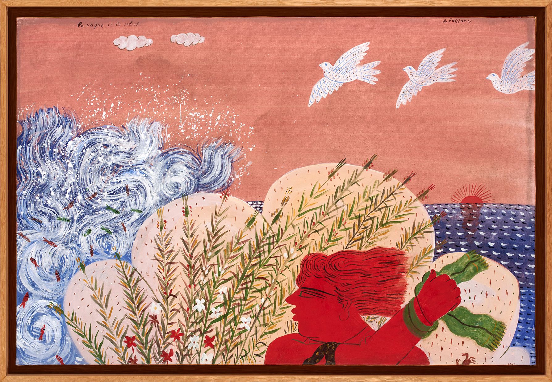 ALEKOS FASSIANOS  (1935-2022)  -  LA VAGUE ET LE SOLEIL