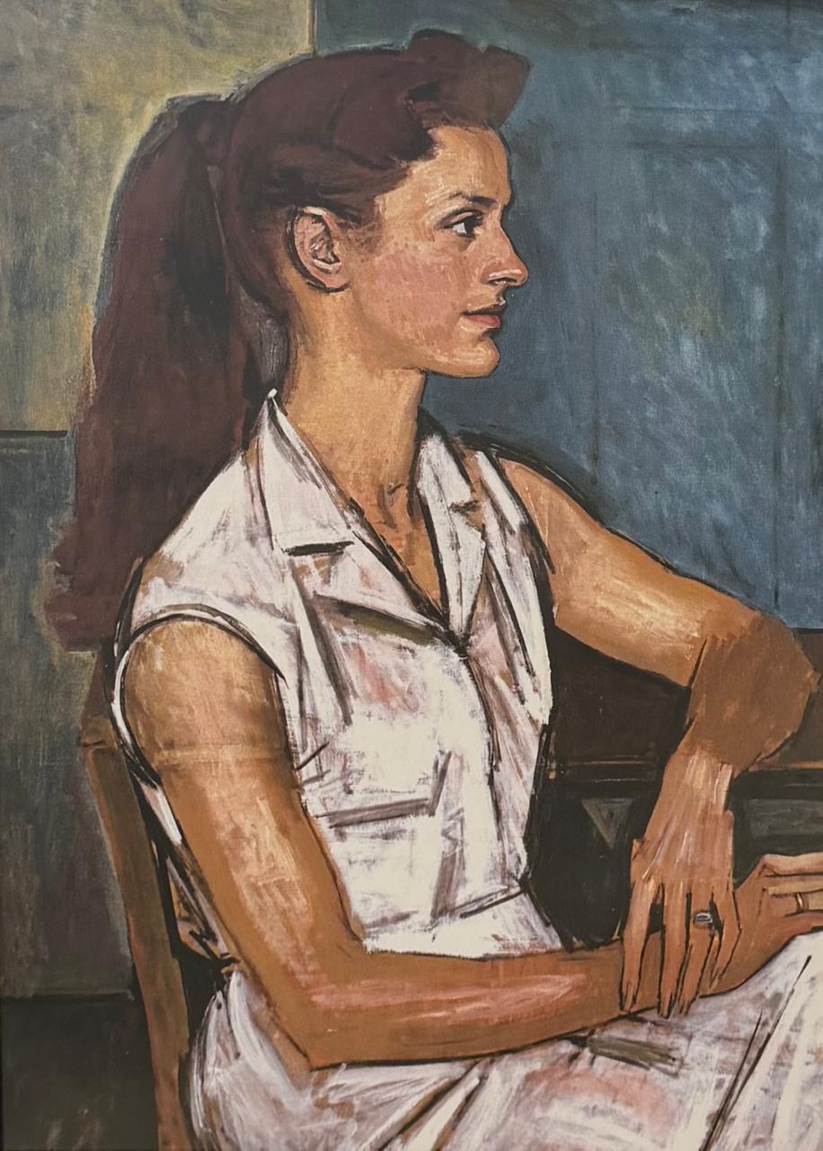 ΓΙΑΝΝΗΣ ΜΟΡΑΛΗΣ (1916-2009) - ΠΟΡΤΡΑΙΤΟ ΓΥΝΑΙΚΑΣ