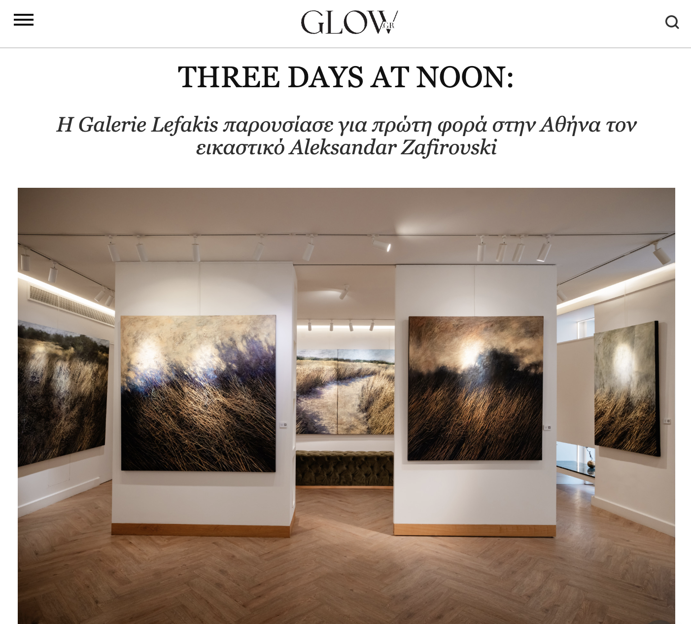 Three Days at Noon -  Αφιέρωμα Glow